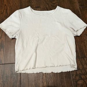 Cream Waffle Tee